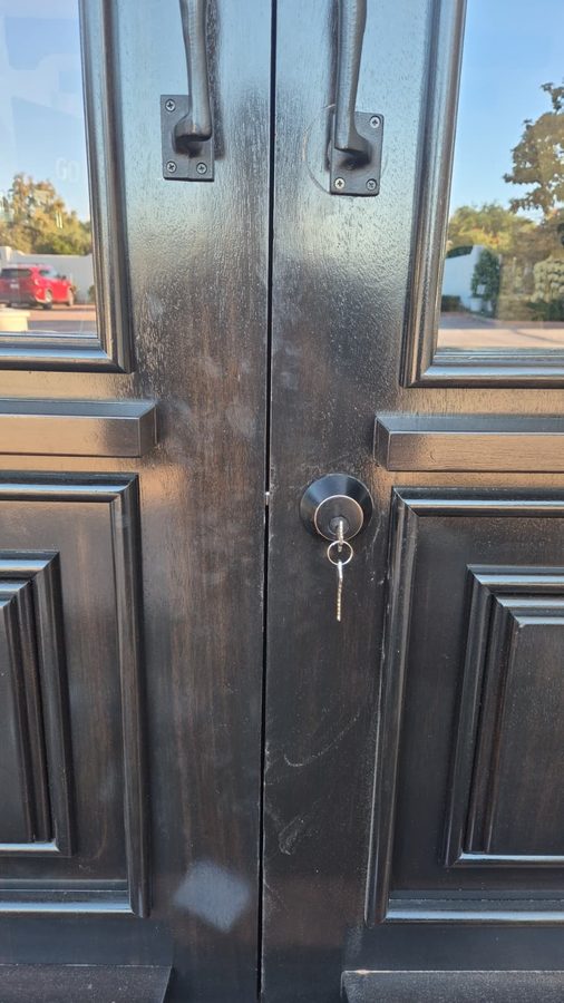 Completed lock, key and door-hardware work by Superior Locksmith