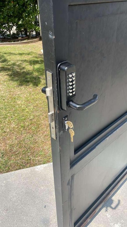 Completed lock, key and door-hardware work by Superior Locksmith
