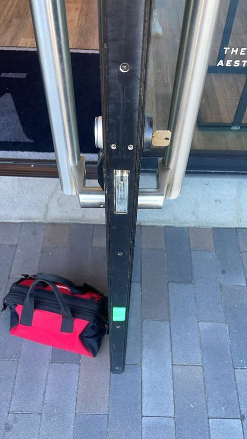 Completed lock, key and door-hardware work by Superior Locksmith