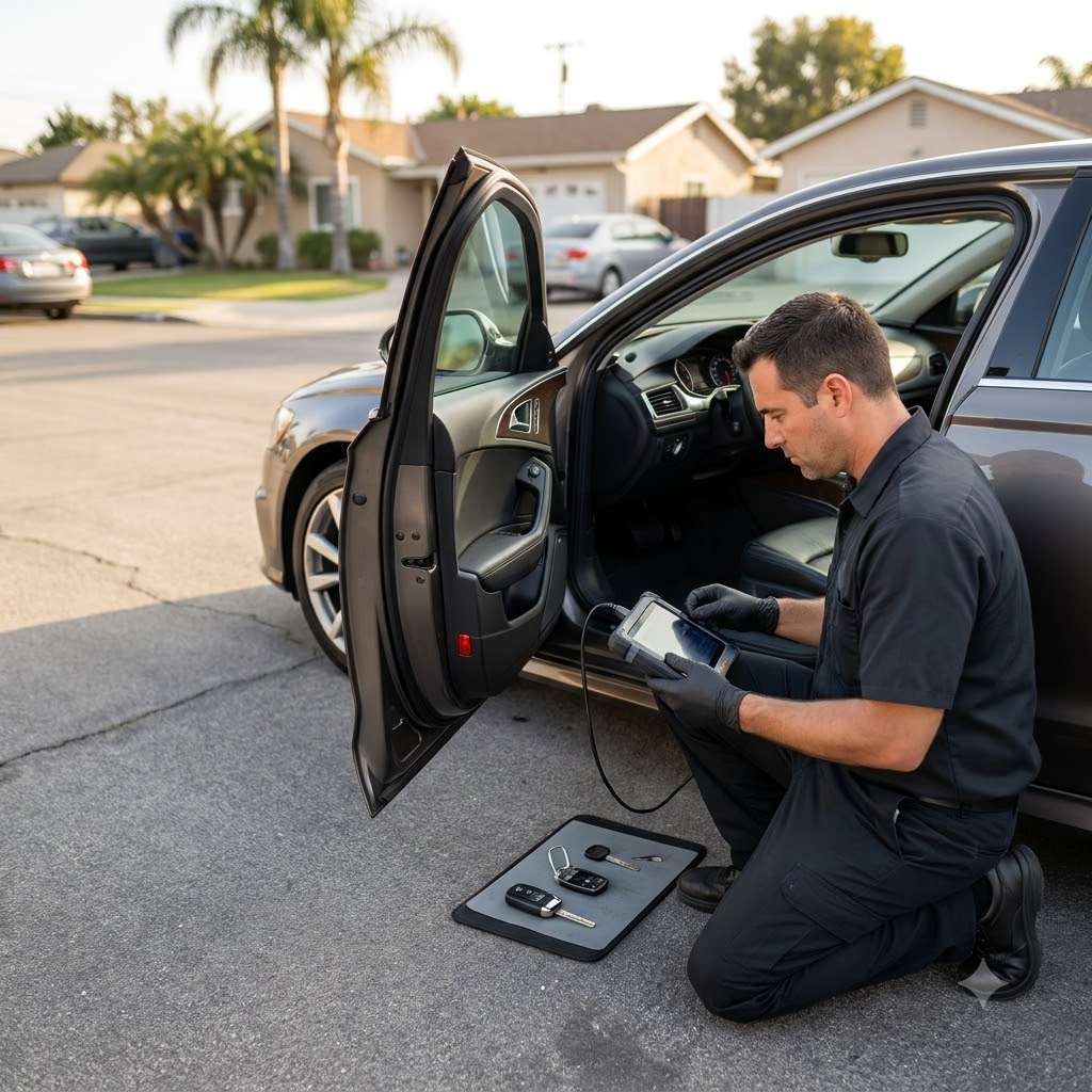 Automotive locksmith work in North Hollywood