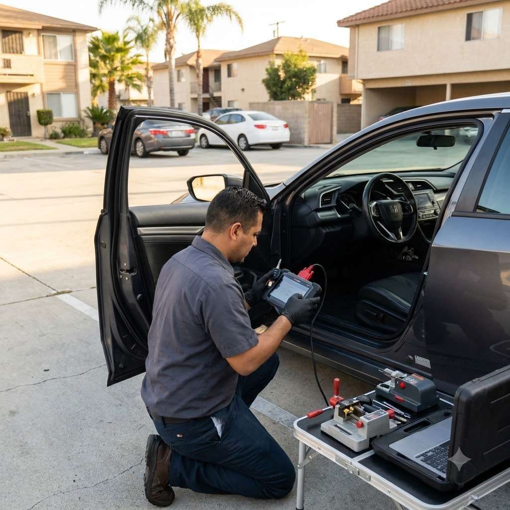 Automotive locksmith work in Van Nuys