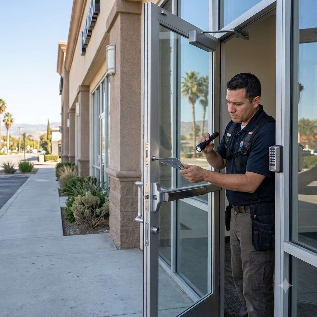 Commercial locksmith work in Van Nuys