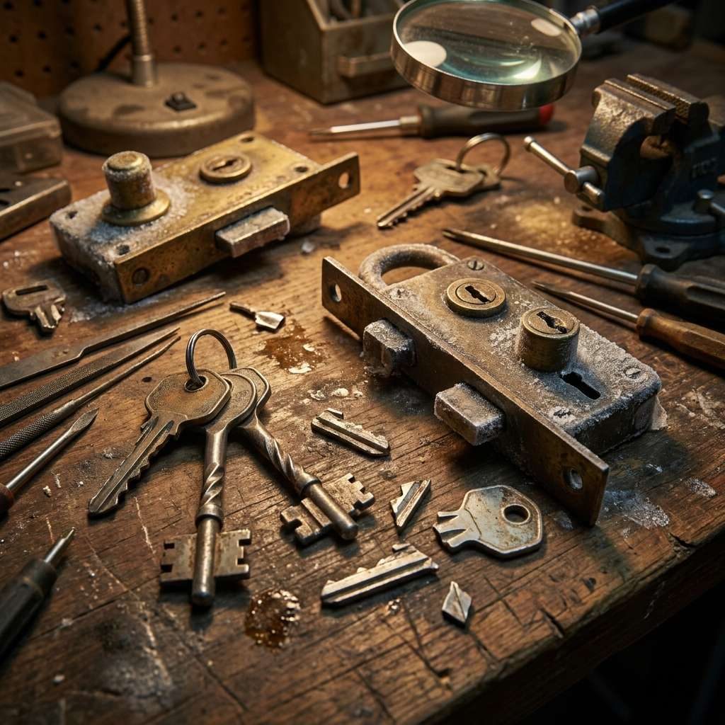 Residential locksmith work on a home in Valley Village